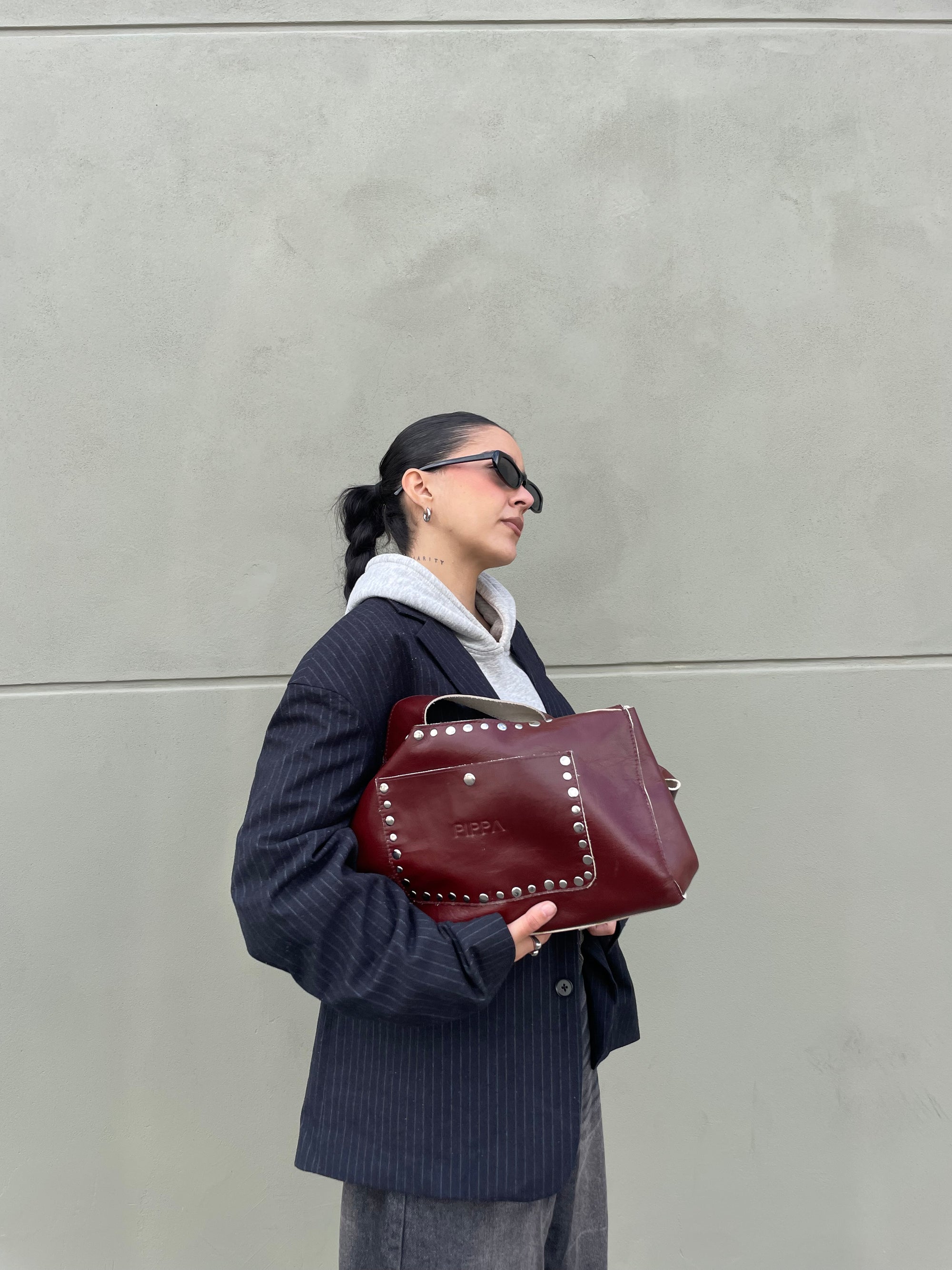 CARTERA MÁLAGA COLOR BORDEAUX