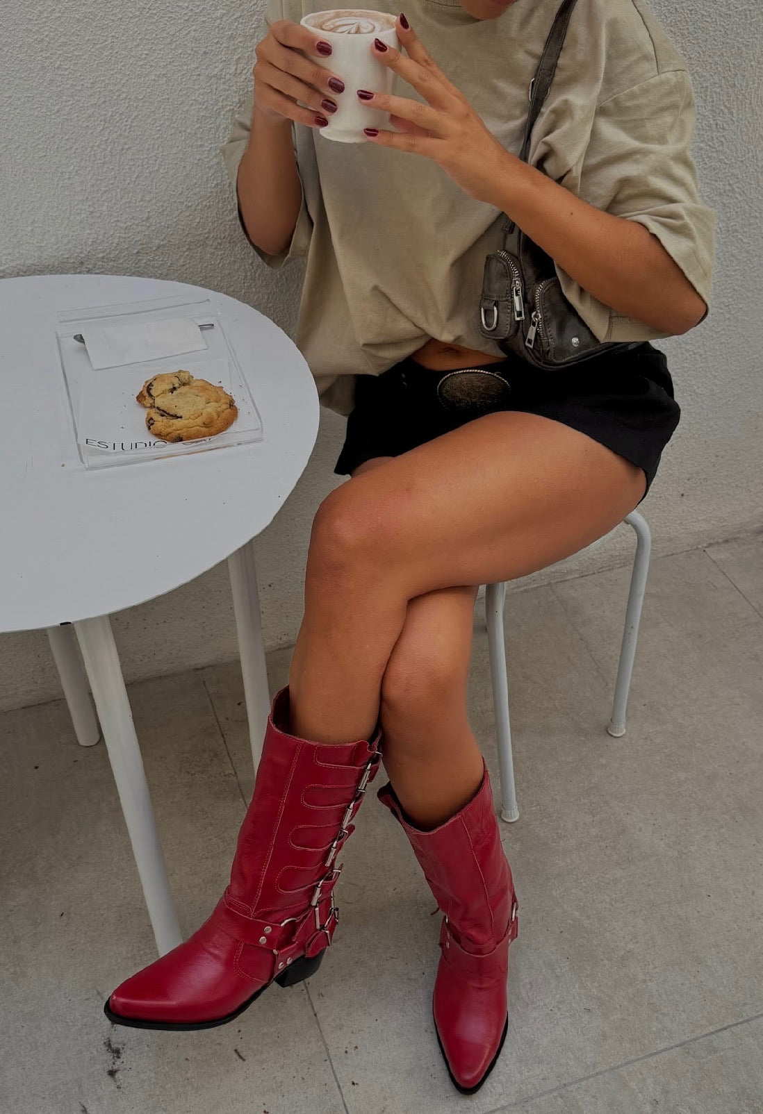 BIKER BOOT LARA NEGRO