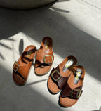 SANDALIA CLOVER 1 HEBILLA WHISKY