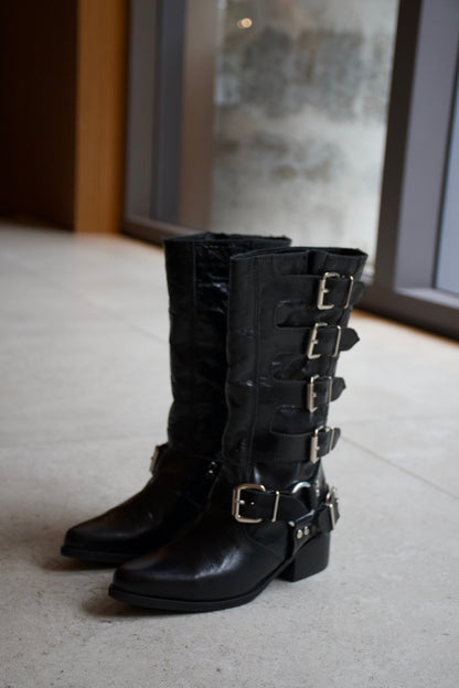 BIKER BOOT LARA NEGRO