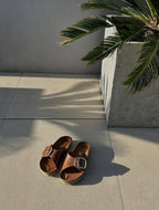 SANDALIA CLOVER 1 HEBILLA WHISKY