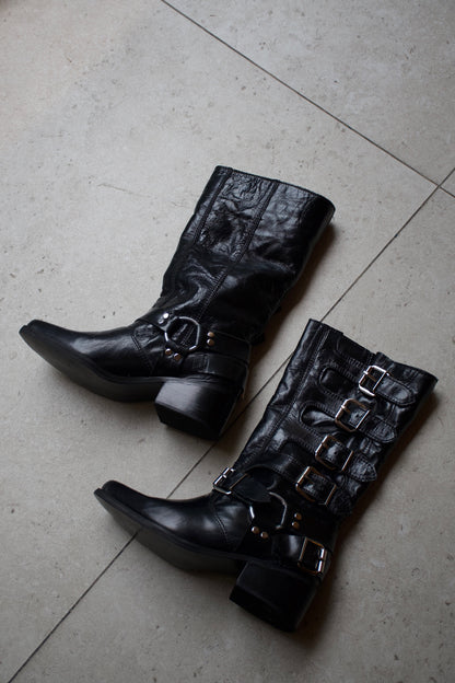 BIKER BOOT LARA NEGRO