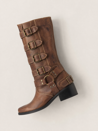 BIKER BOOT LARA CHOCO