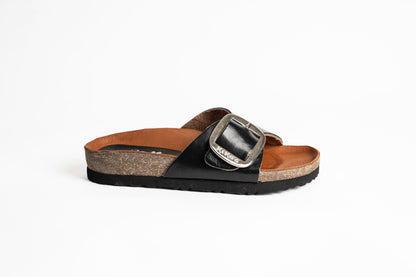SANDALIA CLOVER 1 HEBILLA NEGRO