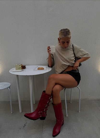 BIKER BOOT LARA NEGRO