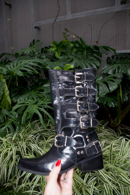 BIKER BOOT LARA NEGRO