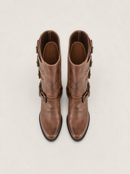 BIKER BOOT LARA CHOCO