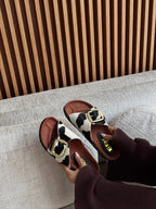 SANDALIA CLOVER 1 HEBILLA LEOPARDO