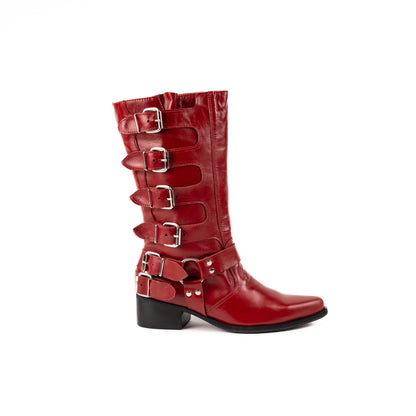 BIKER BOOT LARA CHERRY