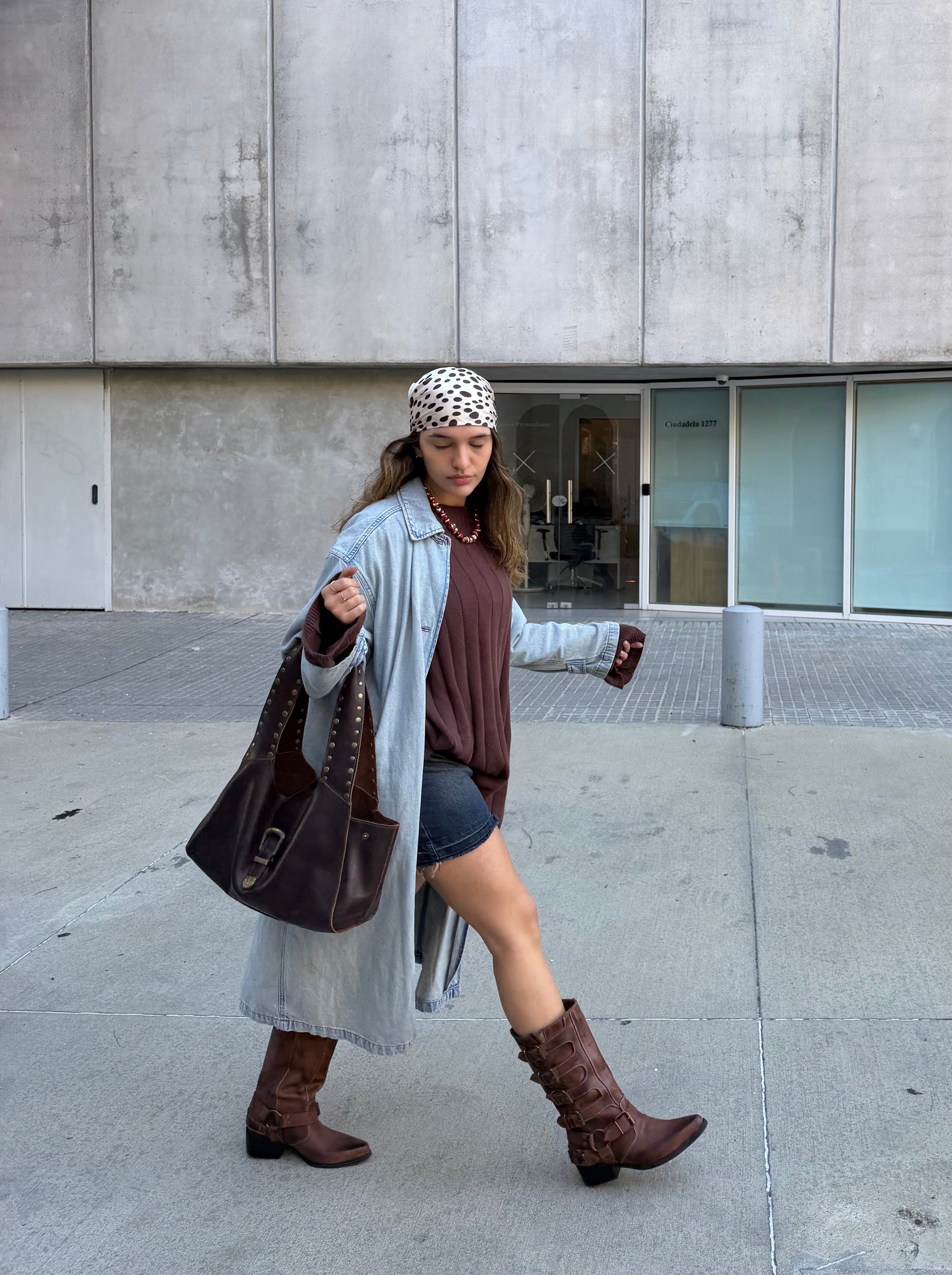 BIKER BOOT LARA CHOCO