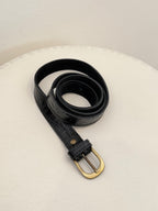 CINTO DE CUERO NEGRO CROCO