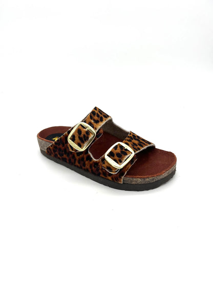SANDALIA CLOVER 2 HEBILLAS ANIMAL PRINT