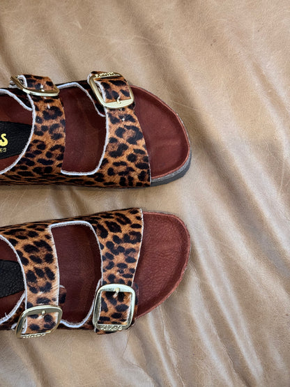 SANDALIA CLOVER 2 HEBILLAS ANIMAL PRINT