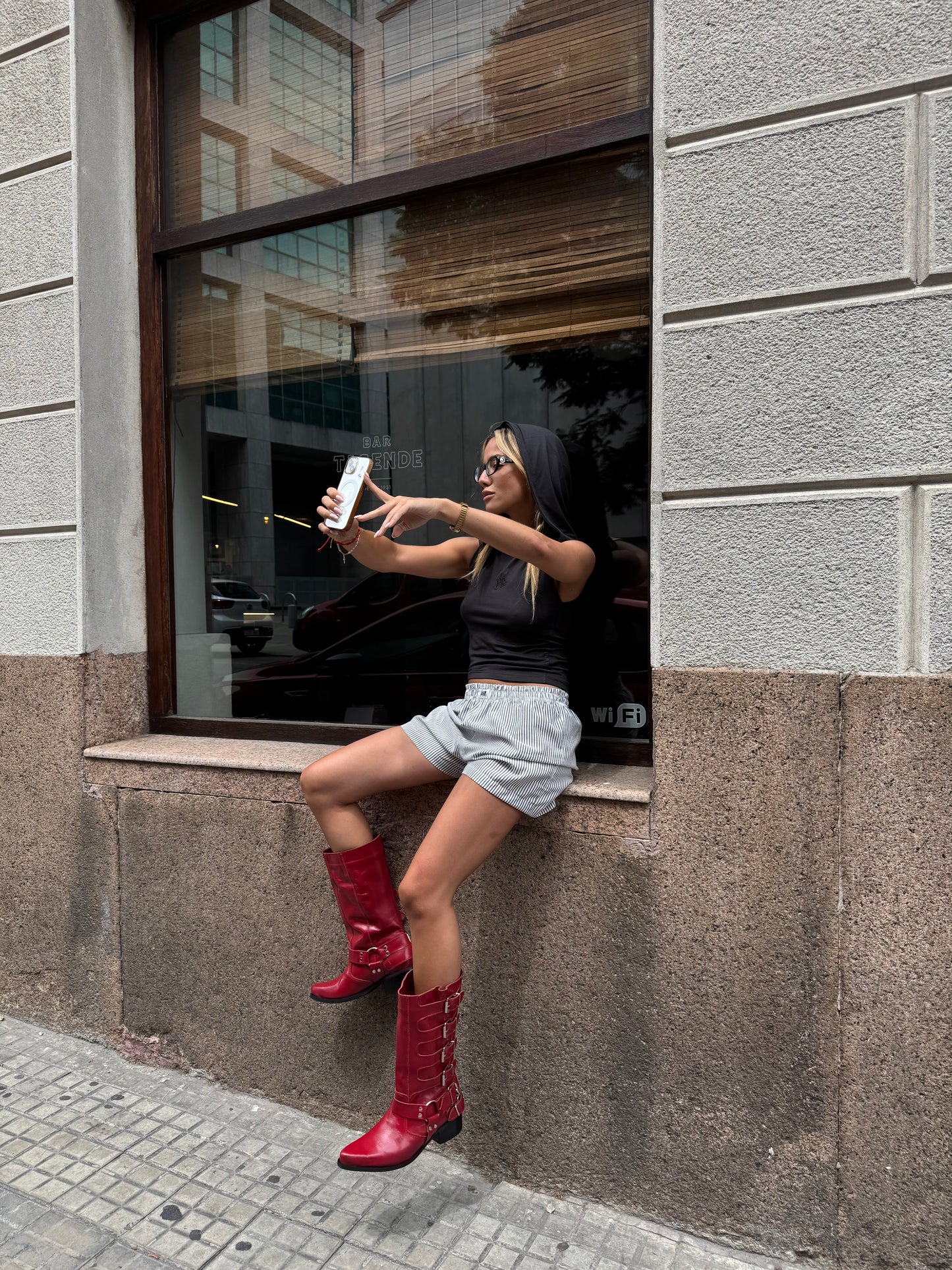 BIKER BOOT LARA NEGRO