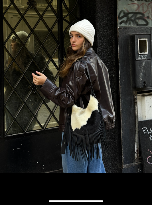 CARTERA FLECOS  PELO VACA
