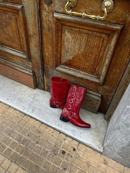 BIKER BOOT LARA NEGRO