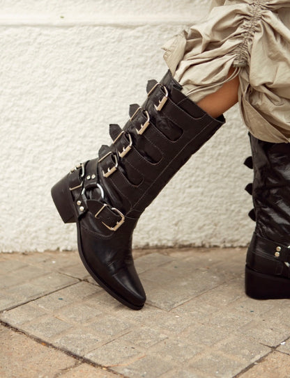BIKER BOOT LARA NEGRO