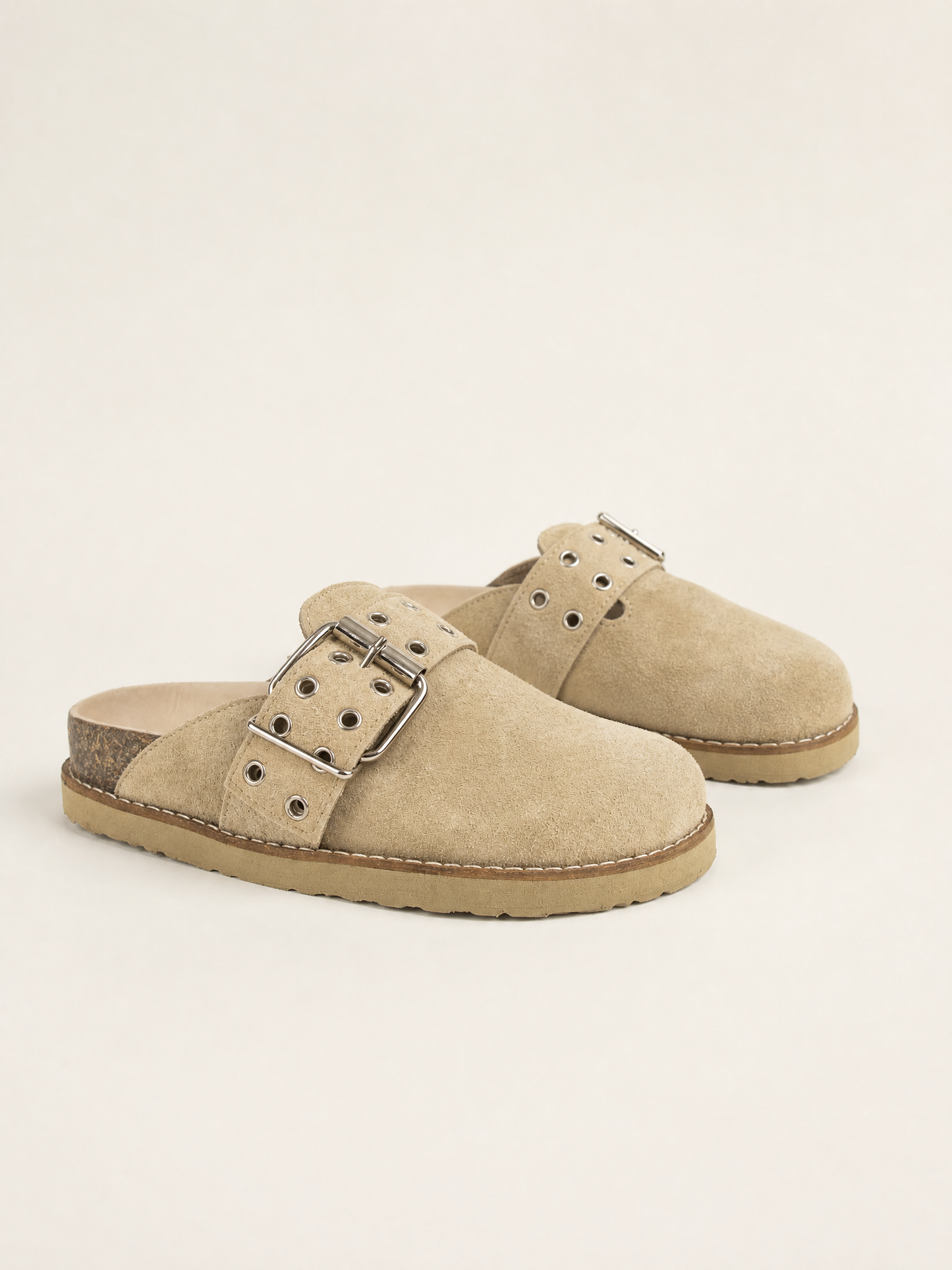 ZUECO BIMBA GAMUZA NATURAL