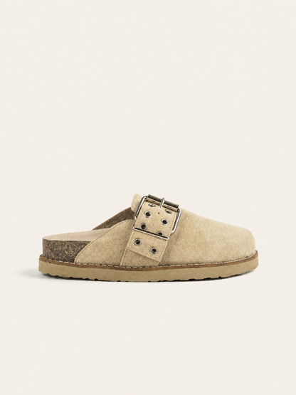 ZUECO BIMBA GAMUZA NATURAL