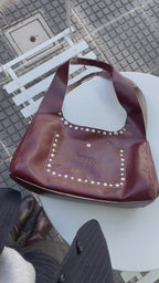 CARTERA MÁLAGA COLOR BORDEAUX